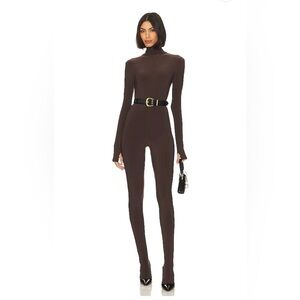 Norma Kamali Brown Jumpsuit